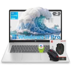 HP 13th-Gen. i3 17.3" Laptop w/ Mouse for $580