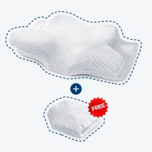Zamat Butterfly Shaped Cervical Memory Foam Pillow w/ Pillowcase for $57