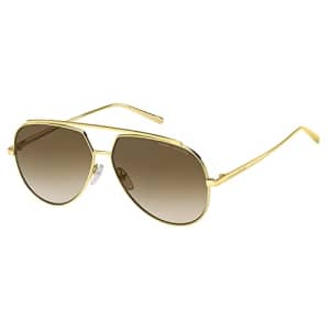 Marc Jacobs Women's Marc 455/S Pilot Sunglasses, Gold/Brown Gradient, 59mm, 12mm for $74