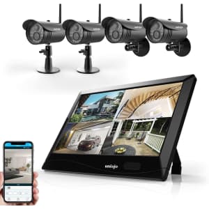 Uniojo 1080p 4-Camera Wireless Security Camera System for $150 Uniojo 1080p 4-Camera Wireless Security Camera System for $150