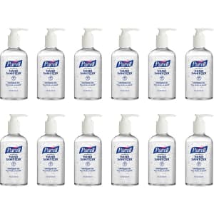Purell Advanced Hand Sanitizer 8-oz. Pump Bottle 12-Pack for $24 Purell Advanced Hand Sanitizer 8-oz. Pump Bottle 12-Pack for $24