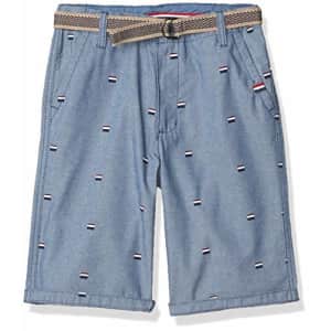 U.S. Polo Assn. US Polo Assn Boys' Casual Shorts, Printed Chambray Blue, 18 for $17