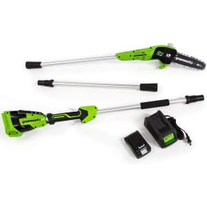 Greenworks 8-Inch 24V Cordless Pole Saw for $127 Greenworks 8-Inch 24V Cordless Pole Saw for $127