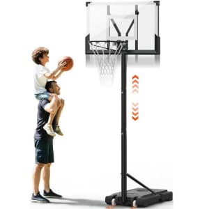 iFanze 10-ft. Portable Adjustable Basketball Hoop for $124