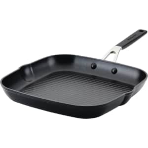 KitchenAid Hard Anodized 11.25" Square Grill Pan for $28