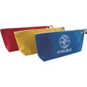 Klein Tools 16" Zipper Canvas Tool Bag 3-Pack for $47 Klein Tools 16" Zipper Canvas Tool Bag 3-Pack for $47
