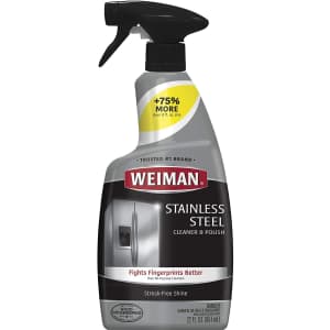Weiman Stainless Steel Cleaner and Polish 22-oz. Bottle for $4