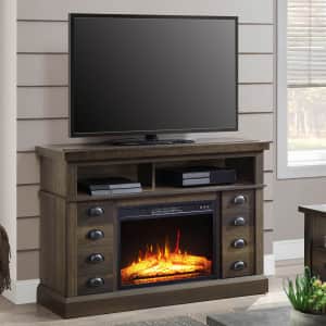 BH&G Granary Modern Farmhouse Fireplace TV Stand for $229 BH&G Granary Modern Farmhouse Fireplace TV Stand for $229