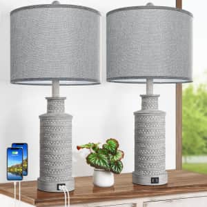 25.5" Table Lamp 2-Pack for $90