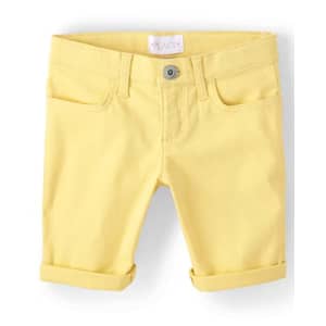 The Children's Place Girls' Solid Skimmer Shorts, Sun Valley for $13