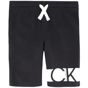 Calvin Klein Boys' Little Logo Waistband Sweat Short, Black 22, 4 for $24 Calvin Klein Boys' Little Logo Waistband Sweat Short, Black 22, 4 for $24