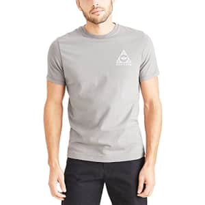 Dockers Men's Slim Fit Short Sleeve Graphic Tee Shirt, (New) Foil Grey-Triangle, XX-Large for $14