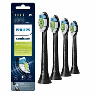 Philips Sonicare Genuine DiamondClean Toothbrush Head, 4 Pack, Black, HX6064/95 for $48