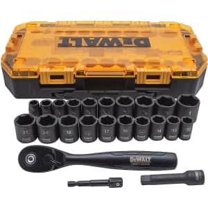 DeWalt 23-Piece 3/8" Drive Metric/SAE Impact Socket Set for $43 DeWalt 23-Piece 3/8" Drive Metric/SAE Impact Socket Set for $43