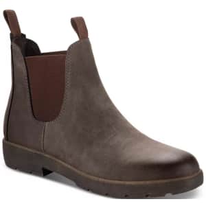 Sun + Stone Men's Hawkes Pull-On Chelsea Boots for $17