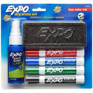 Expo Low Odor Dry Erase Marker Set for $7