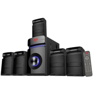 Rockville 600W 5.1-Ch. Bluetooth Home Theater Audio System w/ Subwoofer for $140 Rockville 600W 5.1-Ch. Bluetooth Home Theater Audio System w/ Subwoofer for $140