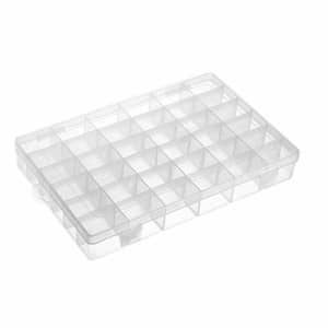 uxcell Component Storage Box - PP Fixed 36 Grids Electronic Component Containers Tool Boxes Clear for $22