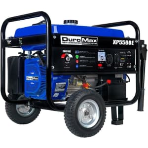 DuroMax XP5500E 5,500 Watt Portable Gas Powered Generator for $399 DuroMax XP5500E 5,500 Watt Portable Gas Powered Generator for $399