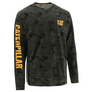 Caterpillar Men's Big and Tall Trademark Banner Long Sleeve T-Shirt (Regular and Big & Tall Sizes), for $33
