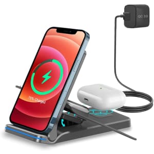 Exw Foldable 3-in-1 Wireless Charger for $21 Exw Foldable 3-in-1 Wireless Charger for $21