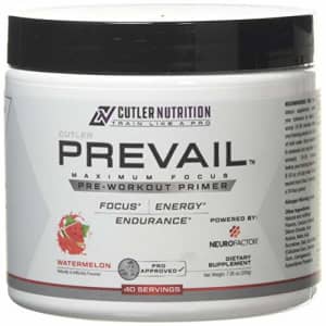 Cutler Nutrition Prevail Pre Workout Powder with Nootropics: Pre Workout for Men and Women, Cutting Edge Energy and for $35 Cutler Nutrition Prevail Pre Workout Powder with Nootropics: Pre Workout for Men and Women, Cutting Edge Energy and for $35