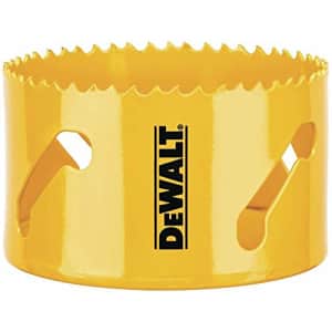 DEWALT DAH180056 3-1/2 (89MM) BI-METAL Hole Saw, Yellow for $19