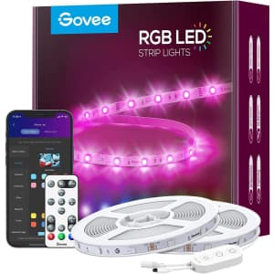 Govee 50-Foot Smart RGB LED Strip Lights for $25