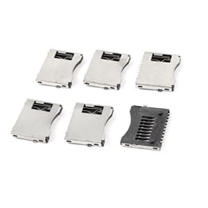 uxcell a14061000ux0287 SMT SMD Cell Phone TF Micro SD Memory Card Slot Holder Sockets Pack of 6 for $6