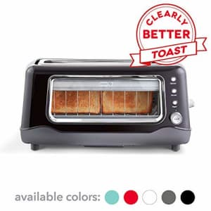 Dash Clear View Toaster: Extra Wide Slot Toaster with Stainless Steel Accents + See Through Window for $50