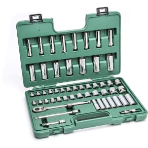 SATA 3/8" Drive 53-Piece SAE and Metric Socket Set for $39 SATA 3/8" Drive 53-Piece SAE and Metric Socket Set for $39