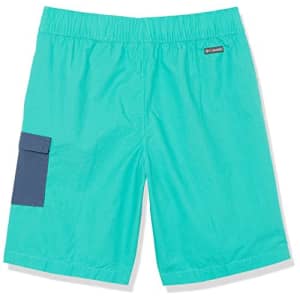Columbia Youth Boys Washed Out Cargo Short, Bright Aqua/Dark Mountain, Medium for $12