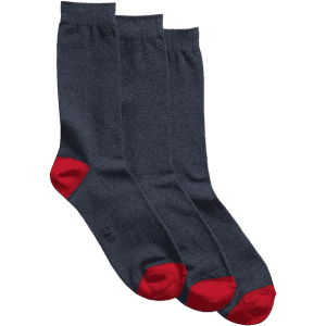 Gap Men's 3-Pack Crew Socks for $4