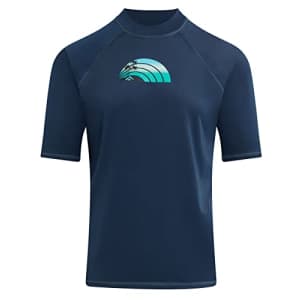 Kanu Surf Men's Standard Mercury UPF 50+ Short Sleeve Sun Protective Rashguard Swim Shirt, Bora for $15 Kanu Surf Men's Standard Mercury UPF 50+ Short Sleeve Sun Protective Rashguard Swim Shirt, Bora for $15