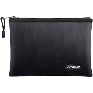 Jundun 13" x 9" Fireproof Document Bag for $7 Jundun 13" x 9" Fireproof Document Bag for $7