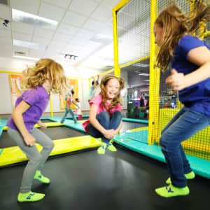 All-Day Jump Passes at Chuck E. Cheese Trampoline Zones at Chuck E. Cheese's: Free for children under 52"
