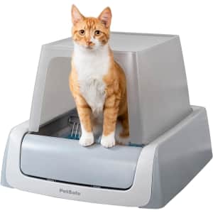PetSafe ScoopFree Crystal Plus Front-Entry Self-Cleaning Cat Litter Box for $185