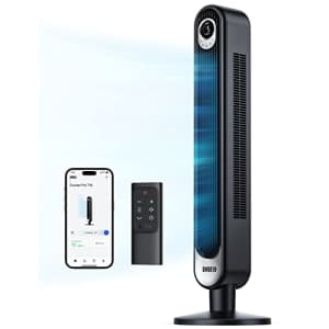 Dreo Smart Tower Fan WiFi Voice Control, Works with Alexa/Google, Cruiser Pro T1S Floor Standing for $100