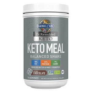 Garden of Life Dr. Formulated Keto Meal Balanced Shake - Chocolate Powder, 14 Servings, Truly Grass for $39