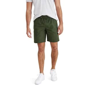 Dockers Men's Ultimate Straight Fit 7.5" Pull On Shorts with Supreme Flex, (New) Duffel Bag Green for $26