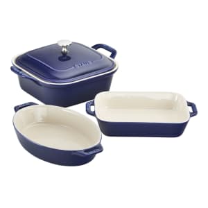 Staub 4-Piece Mixed Ceramic Baking Dish Set for $100 Staub 4-Piece Mixed Ceramic Baking Dish Set for $100