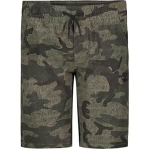 Timberland Boys' Big Camo Amphibian Back Pocket Short, Dark Olive 22, 14-16 for $20
