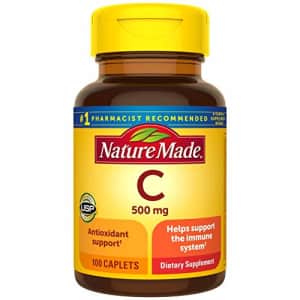 Nature Made Vitamin C 500 mg Caplets, for Immune Support, Gluten Free 100 Count (Pack of 3) for $25