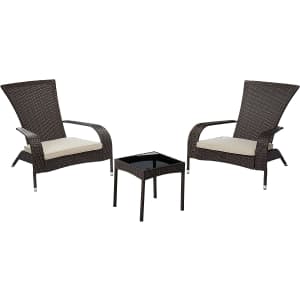 Patio Sense Coconino Adirondack Chat Conversation Set for $228 Patio Sense Coconino Adirondack Chat Conversation Set for $228