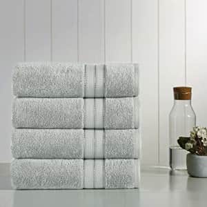 Amrapur Overseas 4-Pack SpunLoft Bath Towel Grey 30x54 for $43