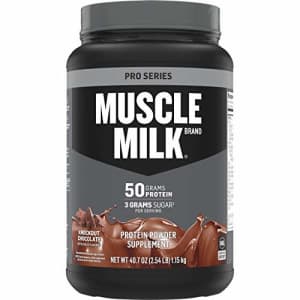 Muscle Milk Pro Series Protein Powder, Knockout Chocolate, 50g Protein, 2.54 Pound, 14 Servings for $59