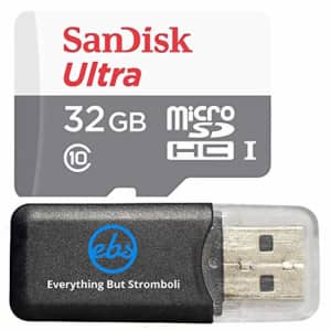 32GB SanDisk Ultra MicroSDXC Memory Card works with Raspberry Pi 3 Model B, Pi 2, Zero UHS-I Class for $10