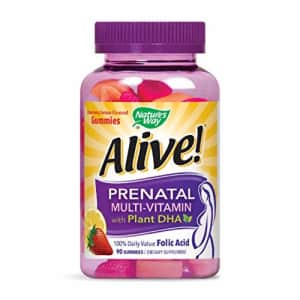 Nature's Way Alive! Prenatal Gummy Multivitamin with DHA, Fruit and Veggie Blend (50mg per for $13