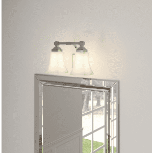 Hampton Bay 2-Light Chrome Bath Light for $25 Hampton Bay 2-Light Chrome Bath Light for $25