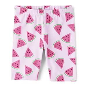The Children's Place Girls' Bike Shorts, Watermelon Slices, X-Small for $4